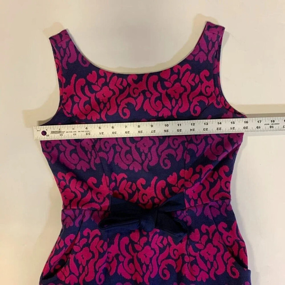 Lilly Pulitzer Evie True Navy Follow The Leader Ponte Jacquard Sheath Dress SZ S - Picture 9 of 12